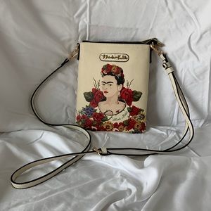 Frida Kahlo Flower Collection Cross Body Bag